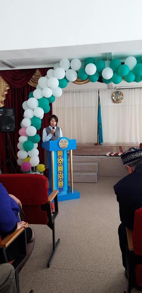 Алматы облысы, Қарасай ауданы, "Еңбекші ауылындағы орта мектеп" КММ-де Әйтей округінің әкімімен Елбасымыздың "Қазақстандықтардың әл-ауқатының өсуі: табыс пен тұрмыс сапасын арттыру" тақырыбындағы Жолдауды талқылау. 24.10.2018 ж.