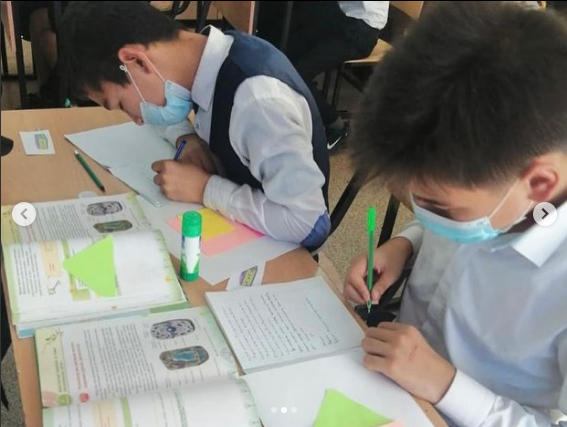 7 “Б” сынып оқушыларымен “Жасуша, ұлпа, мүше, мүшелер жүйесі” тақырыбында биология пәнінен Шамуратова Г.Ш. үлгілі сабақ өткізді.