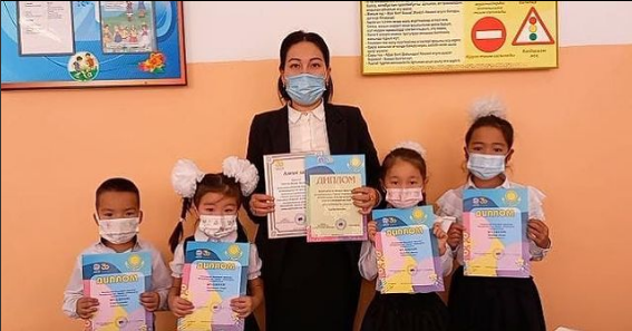 "Үркер" марафонына мектеп алды даярлық тобы оқушылары қатысты