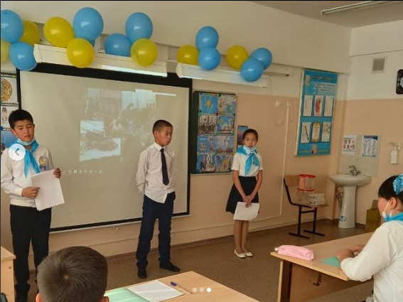 “Тәуелсіз елім-Қазақстаным!” тақырыбында Тогаева Г.Қ тәрбие сағатын өткізді.